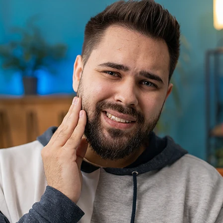 Man With Tooth Sensitivity